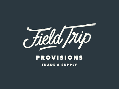 Field Trip Concept #1 brand custom lettering identity lettering logo type typography