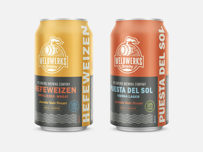 WeldWerks Brewing Co. branding can designs colorado craft beer greeley packaging