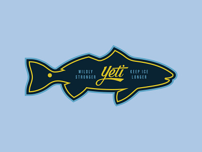 Yeti Coolers apparel fly fishing illustration lettering outdoors redfish script yeti yeti coolers