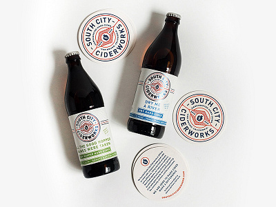 South City Ciderworks bay area bottle designs branding hard cider label designs san francisco