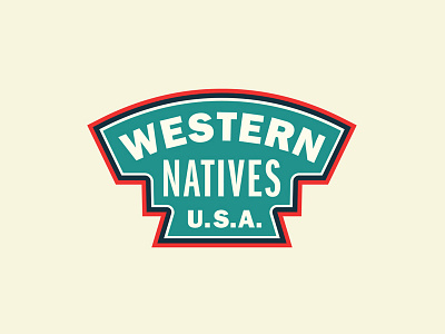 Western Natives colorado fishing hunting logo logo design west