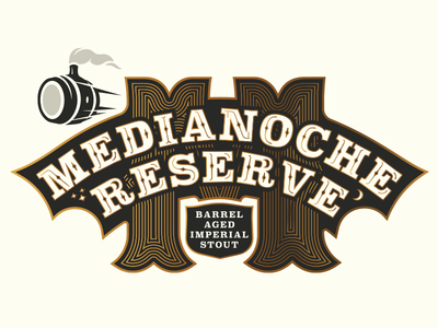 Midnight Reserve beer branding brewery colorado craft beer identity label design type typography