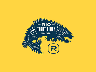 Rio Products Apparel apparel apparel design custom apparel digital fall fish fishing fly fishing illustration rio products trout type