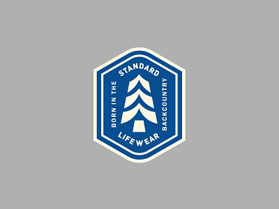 Standard Apparel apparel badge outdoors patch pine tree tree
