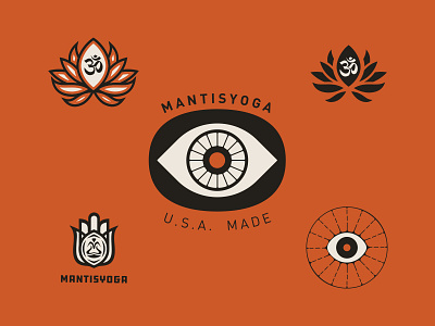 Mantisyoga I apparel design badge colorado icons yoga