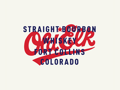 Bourbon Whiskey apparel colorado custom lettering fort collins lettering typography