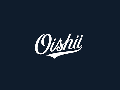 Oishii Shrimp branding custom lettering custom script lettering logo logo design logo designer script shrimp