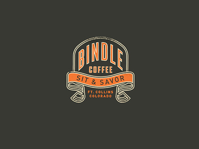 Bindle Coffee apparel badge brand coffee shop craft coffee custom merch t-shirt typography