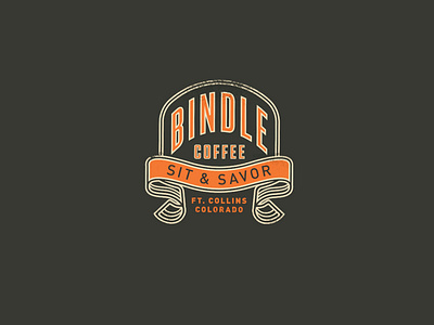 Bindle Coffee apparel badge brand coffee shop craft coffee custom merch t shirt typography
