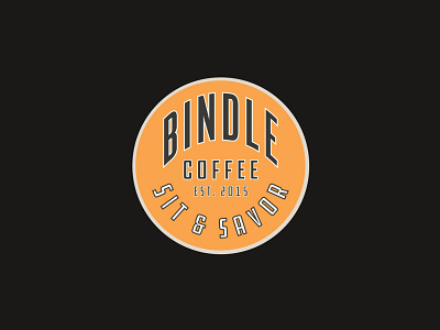 Bindle Coffee apparel badge coffee roaster craft coffee logo merch print type typography