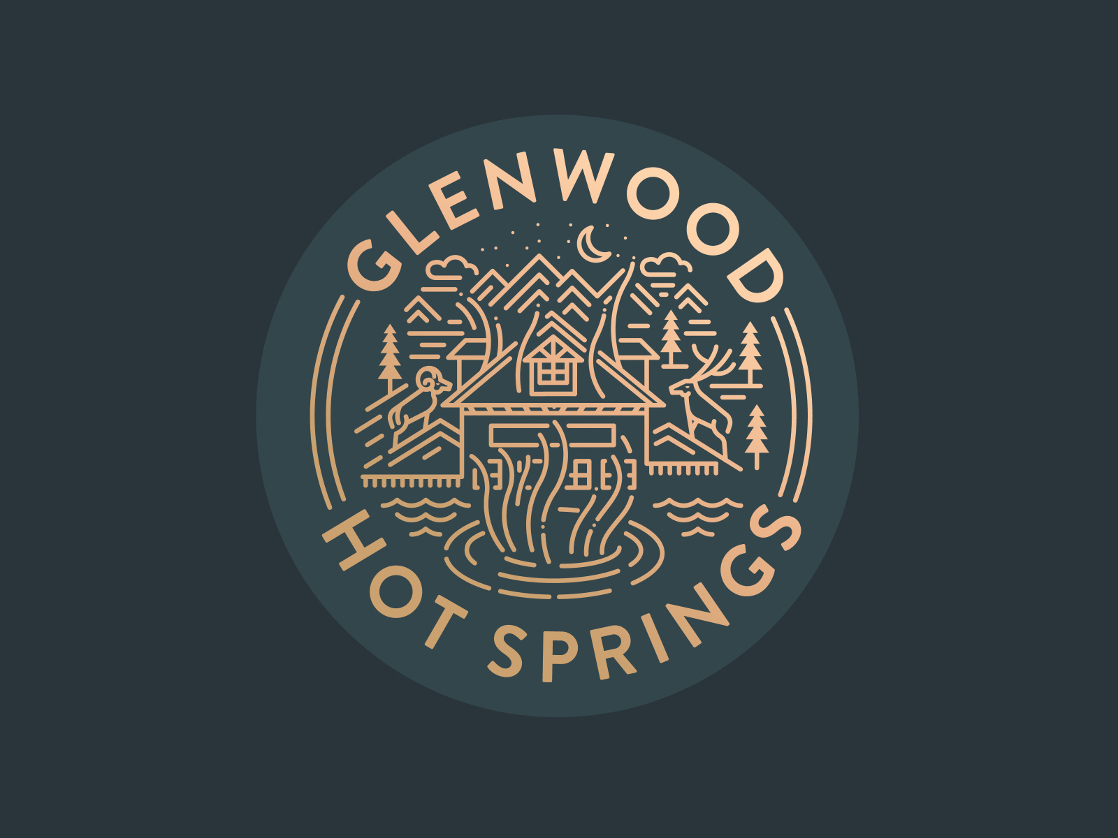 Glenwood Hot Springs by Kevin Kroneberger on Dribbble