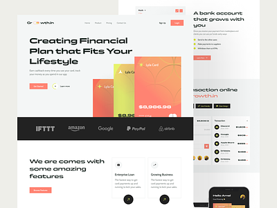 Growth.in - Finance Landing Page