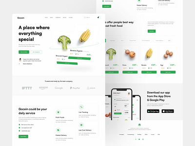 Gocein - Grocery Landing Page