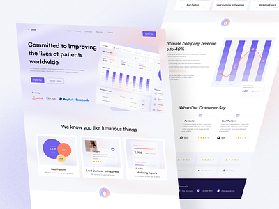 Siliss - Sales Landing Page admin panel analytics chart component crm dashboard funnel homepage landingpage marketing mobile saas sales system ui website website design