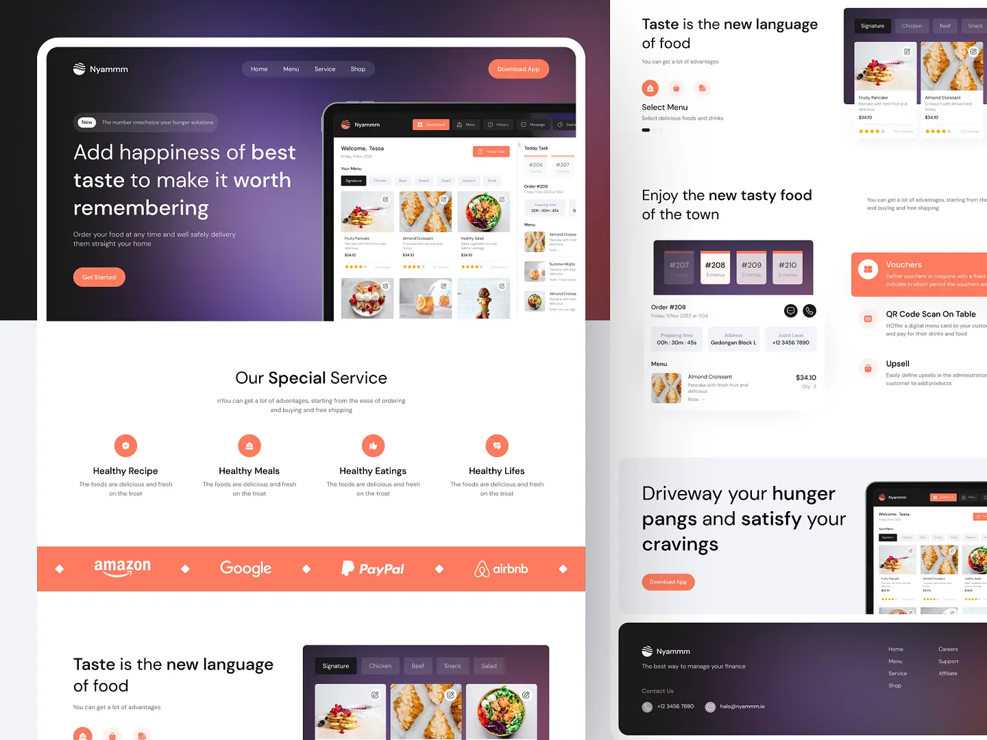 Modern Food Delivery Website Design for Seamless Ordering