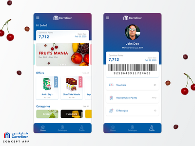 Carrefour - Concept App android app design carrefour concept concept app concept design grocery app grocery store ui uxdesign