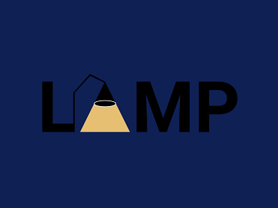 LAMP design minimal typography vector