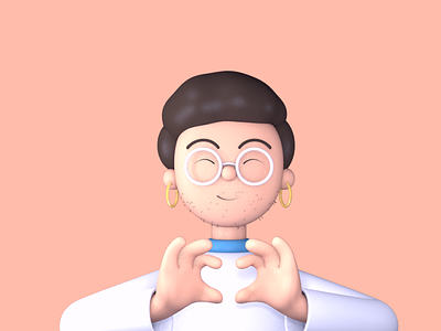 Pride 3D character illustration