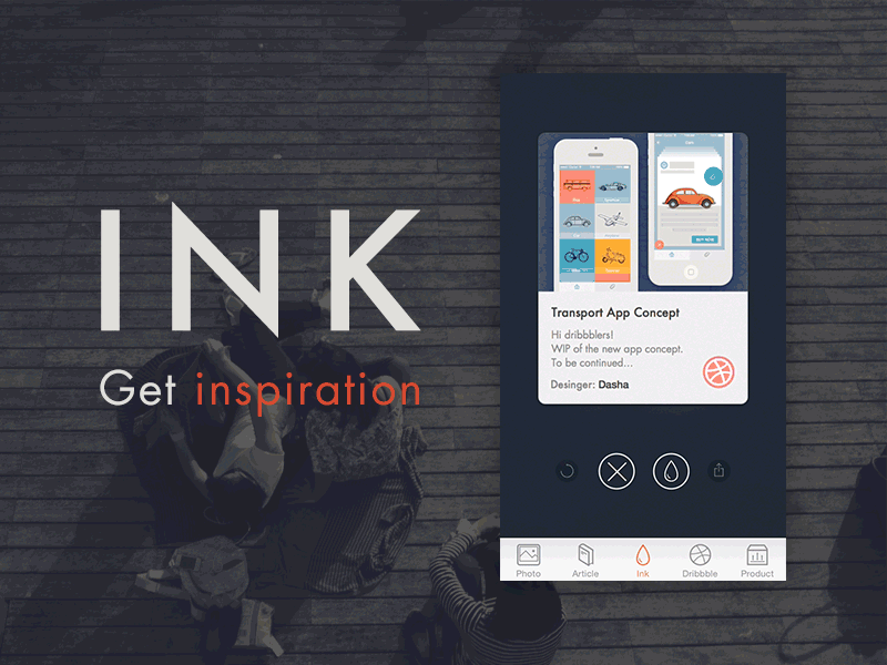 INK animation code inspiration prototype swift tinder xcode