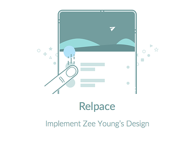Implent Zee Young's Design code gesture illustration plane refresh