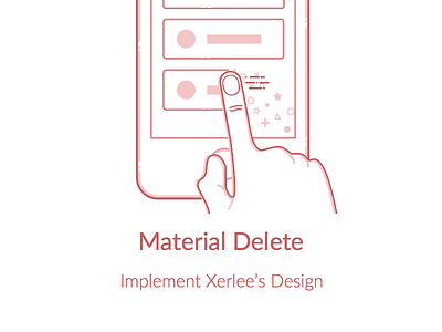 Implent Xerlee's Design code delete illustration particle