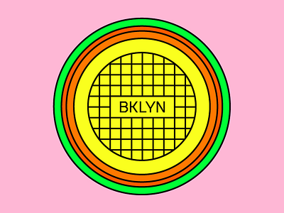 No. 3 - Mango Manhole Cover brooklyn cover icon illustration indian logo mango manhole new york pattern summer system