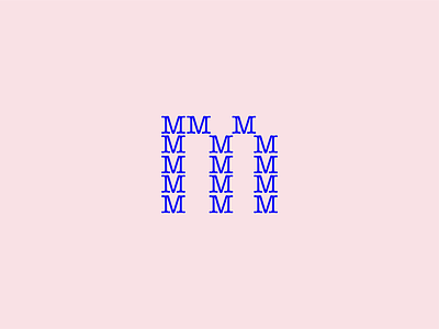 Mmm experiment illustration letter logo m type typewriter
