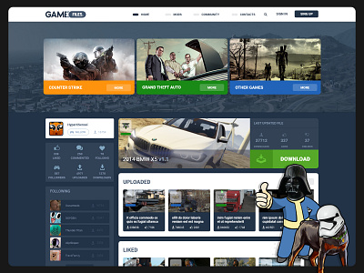 Game Mods Website Design