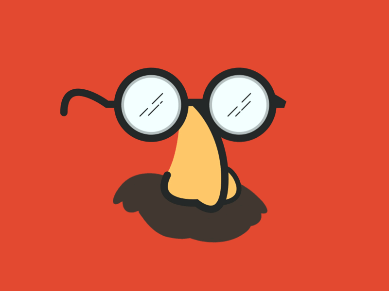 Glasses [GIF] after effects animation funny glasses goofy illustrator motion graphics shape layers