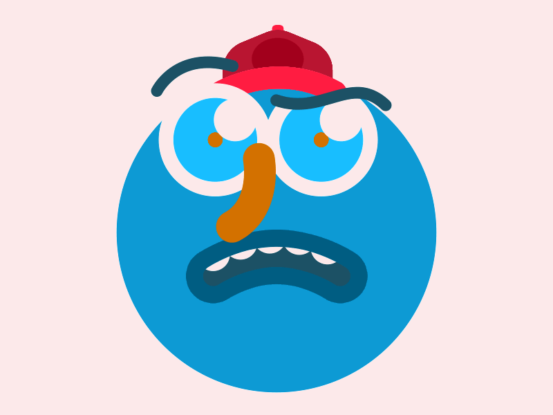 Herp Derp Dood animation cartoon character derp design face rig funny hat rubber hose stupid