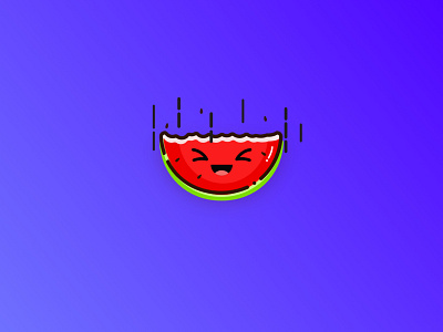 Watermelon accelerator affinity designer art design cartoon cute design fruit funny graphic design illustration logo mbestyle vector watermelon yalda