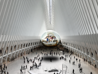 World Trade Center Station Ps Art 3d adobe art hobby new ny photoshop ps