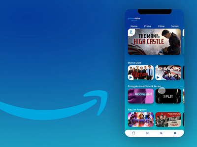 Amazon prime video app redesign adobe xd adobexd amazon concept neuland photoshop prime redesign redesign concept uidesign uxdesign uxui video webdesign