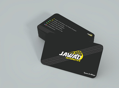 Jawad Automotive-Business Card Mockup business card design