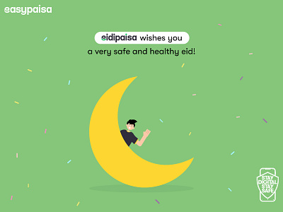 Eid post for easypaisa design easypaisa facebook post illustration