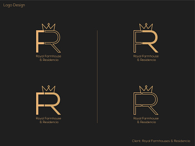 Logo design for Royal Farmhouses & Residencia