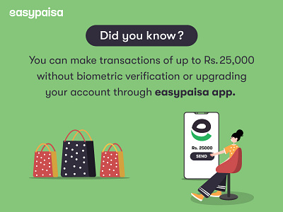 Social Media post for Easypaisa