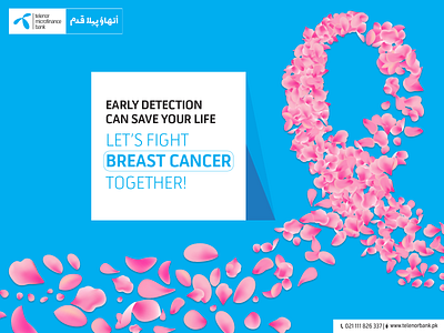 Breast Cancer Awareness Social Media post 2021 2021 trend advertising design easypaisa facebook post instagram islamabad linkedin pakistan telecom telenor