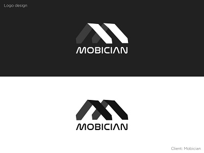 Logo design- Mobician 2021 accessories advertising branding global logo logo design mobile mobile accessories onlinestore pakistan telecommunication
