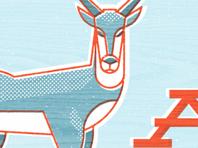 A is for Antelope a animal animalalphabet antelope illustration