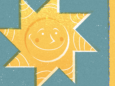 Sun happy illustration sun