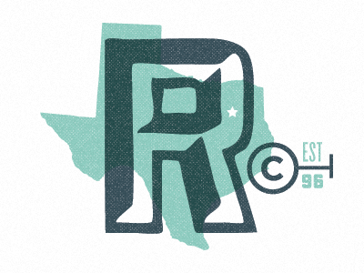 Rc 2 branding identity logo star texas
