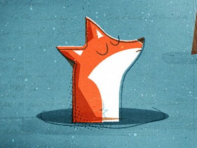 F is for Fox animalalphabet fox illustration