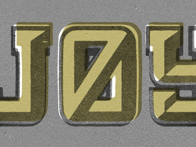 JOY custom type illustration typography