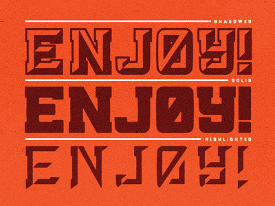 Enjoy Font Maybe custom type i dont know what im doing typography