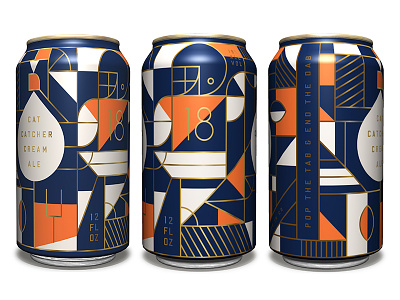 Cat Catcher - Design Brawl beer can competition designbrawl illustration