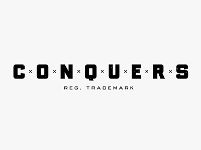 conquers branding identity logo outtake