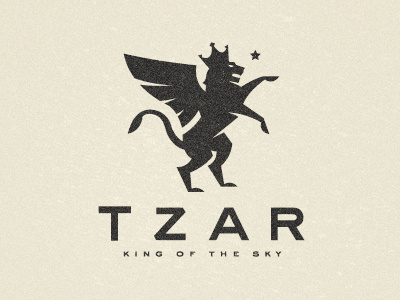 TZAR branding cirque crown heraldry identity lion logo star