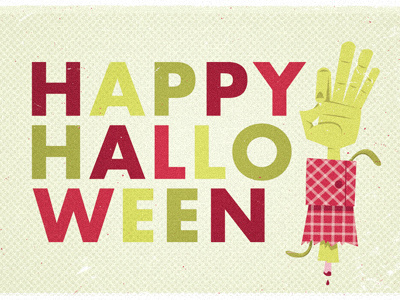 Halloween Hand green halloween illustration pink walkingdead zombie