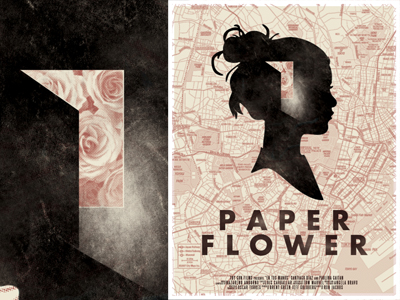 Paper Flower film illustration poster